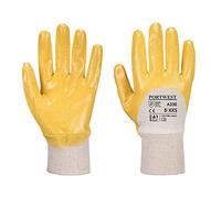 Portwest Nitrile Light Knitwrist, Color: Yellow, Size: XXL, A330YERXXL