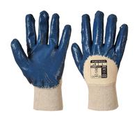 Portwest Nitrile Light Knitwrist Glove Navy Size: S Colour: Navy, Hand S