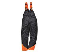 Portwest Oak Chainsaw Bib and Brace, Size: XXL, Colour: Black, CH12BKRXXL