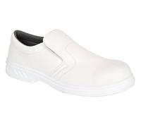 Portwest Occupational Slip On Shoe O2, Size: 4One Size, Colour: White, FW58WHR40