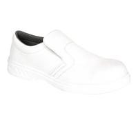 Portwest Occupational Slip On Shoe O2, Size: 42, Colour: White, FW58WHR42