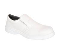 Portwest Occupational Slip On Shoe O2, Size: 34, Colour: White, FW58WHR34