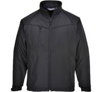 Portwest Oregon Softshell Jacket Black Size: 2XL Colour: Black, Size: 2XL