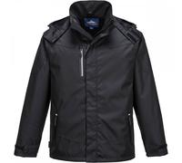 Portwest Outcoach Jacket Black Size: 2XL Colour: Black, Chest Size: 2X 2XL