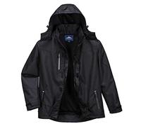 Portwest Outcoach Mens Waterproof Jacket Black 2XL