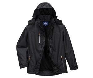 PORTWEST Outcoach Waterproof Rain Jacket Windproof Outdoor Coat Pack-away Hood