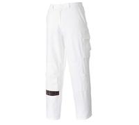PORTWEST Painters Trousers Decorators 100% Cotton Multi Pocket Knee Pad Pockets