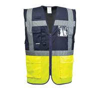 Portwest Paris Executive Vest Yellow/Navy Size: 3XL Colour: Yellow/Nav 3XL