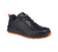 Portwest Perforated Safety Trainer S1P Src Black/orange