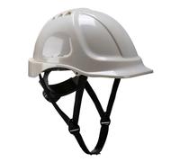 Portwest PG54 Endurance Glowtex Helmet ABS Shell | White, One Size, EN 50365, EN 397, Wheel Ratchet, Chin Strap