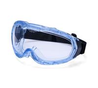 Portwest PG66 Ultra Safe Vented Safety Goggle Anti-Fog | Clear, Scratch-Resistant Coating, Flexible PVC Frame, Fits Over Prescription Glasses, EN 166, EN 170