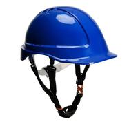 Portwest PH55 Endurance Slip Ratchet Safety Helmet Vented | 6 Point Textile Harness, Chin Strap, Sweatband, EN 397, ANSI Z89.1 Type I Class C