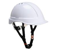 Portwest PH55 Endurance Slip Ratchet Safety Helmet Vented | 6 Point Textile Harness, Chin Strap, Sweatband, EN 397, ANSI Z89.1 Type I Class C