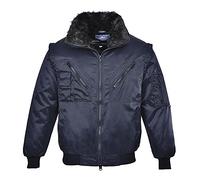 Portwest PJ10 Pilot Jacket Stain Resistant Knitted Cuffs and Hem Way Zip
