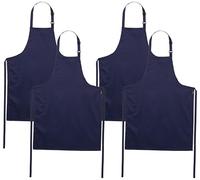 Portwest PolyCotton Bib Apron, Size: One Size, Colour: Navy, S841NAR (Pack of 4)
