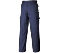 Portwest Polycotton NAVE BLUE or BLACK Combat Trousers