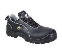 Portwest Portwest Compositelite ESD Leather Safety Shoe S1, Size: 46, Colour: Black, FC02BKR46