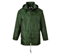 Classic Rain Jacket Two Pockets Breathable Comfy Hooded Rain Protection Top