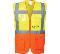 Portwest Prague Executive Vest, Size: L, Colour: Yellow/Orange, S376YORL