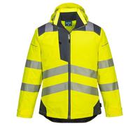 Portwest Premium Hi Vis Winter Jacket - T400 PW3 Waterproof Quilt Lined Coat