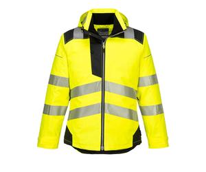 Portwest Premium Hi Vis Winter Jacket - T400 PW3 Waterproof Quilt Lined Coat