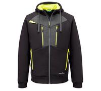 Portwest DX472 DX4 Zipped Hoodie Wicking Stretch Hooded Modern Jacket - Black