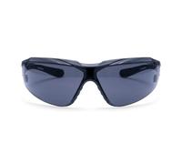 Portwest PS10 Dynamic KN Safety Glasses Lightweight Dual Material Frame Anti Scratch Anti Fog Clear Lens Wraparound Comfortable Fit Industrial Eye Protection Certified PPE, Smoke, One Size