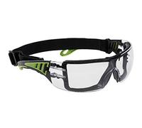 Portwest Tech Look Plus Safety Goggles Green Clear