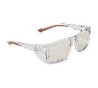 Portwest PS26 Side Shields Safety Glasses Brown Colour: Brown, Size: O One Size
