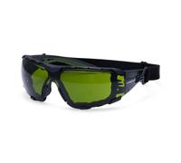 Portwest PS28 Tech Look Pro KN Wraparound Safety Glasses Anti-Fog | Anti-Scratch, Anti-Fog, UV Protection, Foam Gasket, Elastic Strap, Wraparound, Certified