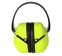 Portwest PS41 Super HV Ear Defenders | Yellow, One Size, CE Certified, EN 352-1, Unisex Fit, High Visibility Noise Reduction, Hearing Protection