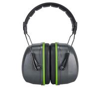 Portwest PS46 Premium Ear Defenders Breathable Mesh Padded | Grey, One Size, CE Certified, EN 352-1, Multiple Positioning for Fit, PU Foam