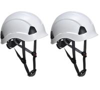 Portwest PS53 Safety Hard Hat 6-Point Harness Lightweight ABS Shell | EN 50365, Head Protection, Wheel Ratchet