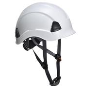 Portwest PS53 Safety Hard Hat - Height Endurance Lightweight Construction Safety Helmet Unvented ABS Shell with 6 Point Harness, White