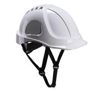 Portwest PS54 Endurance Plus Safety Hard Hat Unvented Helmet ABS Shell Electrical Insulation 6-Point Suspension Adjustable Fit Chin Strap Lateral