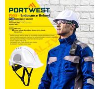 Portwest Endurance Helmet, Size: One Size, Colour: White, PS55WHR