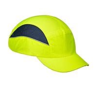 Portwest PS59 AirTech Vented Bump Cap Lightweight Breathable | Yellow, One Size, EN 812, 150g Lightweight, Vented, Breathable, Reflective Piping, Warehouse, Construction, DIY