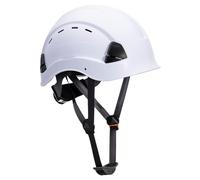 Portwest Safety Helmet Height Endurance - Lightweight, Vented ABS, 6-Point Harness - White