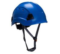 Portwest PS63 Safety Hard Hat - Height Endurance Lightweight Construction Safety Helmet Vented ABS Shell with 6 Point Harness, Blue