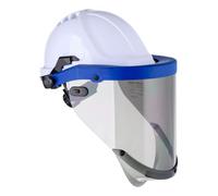 Portwest PS93 Arc Flash Visor Class 2 Helmet Mounted | Grey, Fire Retardant Carrier, 30mm Slot Fitting, EN 166, EN 170, GS ET 29, ASTM F2178, NFPA 70E