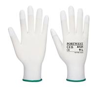 Portwest PU Fingertip Glove 2XS White (Pack of 12)