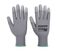 Portwest PU Fingertip Glove, Color: Grey, Size: XL, A121GRRXL