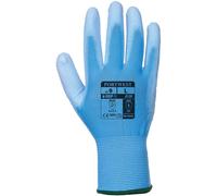 Portwest PU Palm General Handling Grip Gloves Blue XS