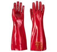 Portwest PVC Gauntlet, Size: XL, Colour: Red, A445RERXL