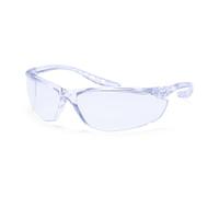 Portwest PW14 Lite Safety Glasses Slim Side Arms Anti-Scratch | Clear, One Size, CE Certified, EN 166, EN 170, EN 172, UV Protection, Lightweight, Durable, Construction