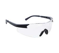 Portwest Curvo Safety Glasses Black Clear