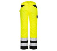 Portwest PW2 Hi Vis Service Trousers Yellow / Black 34" 31"