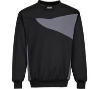 Portwest PW2 Mens Sweatshirt Black / Zoom Grey 2XL