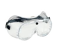 Portwest PW20 Direct Vent Goggles UV Protection Metal Free | Clear, One Size, CE Certified, EN ISO 16321, UKCA Marked, Lightweight