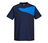Portwest PW2 Mens Cotton Comfort T Shirt Navy / Royal Blue 3XL